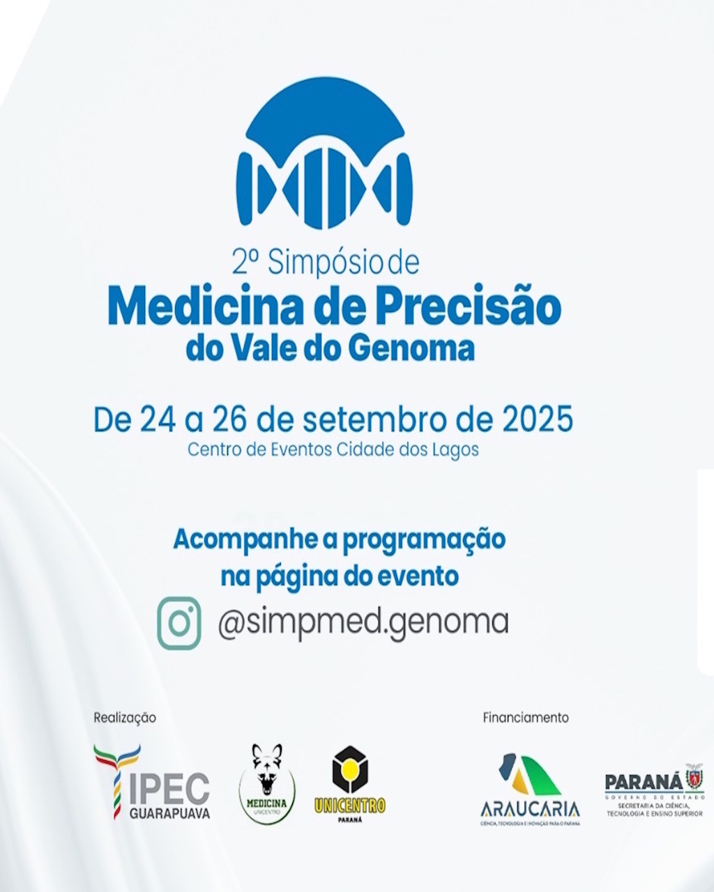 Divulgação do evento simposio de medicina de precisão