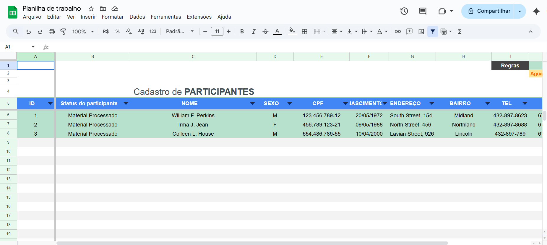 Logo do Google Sheets